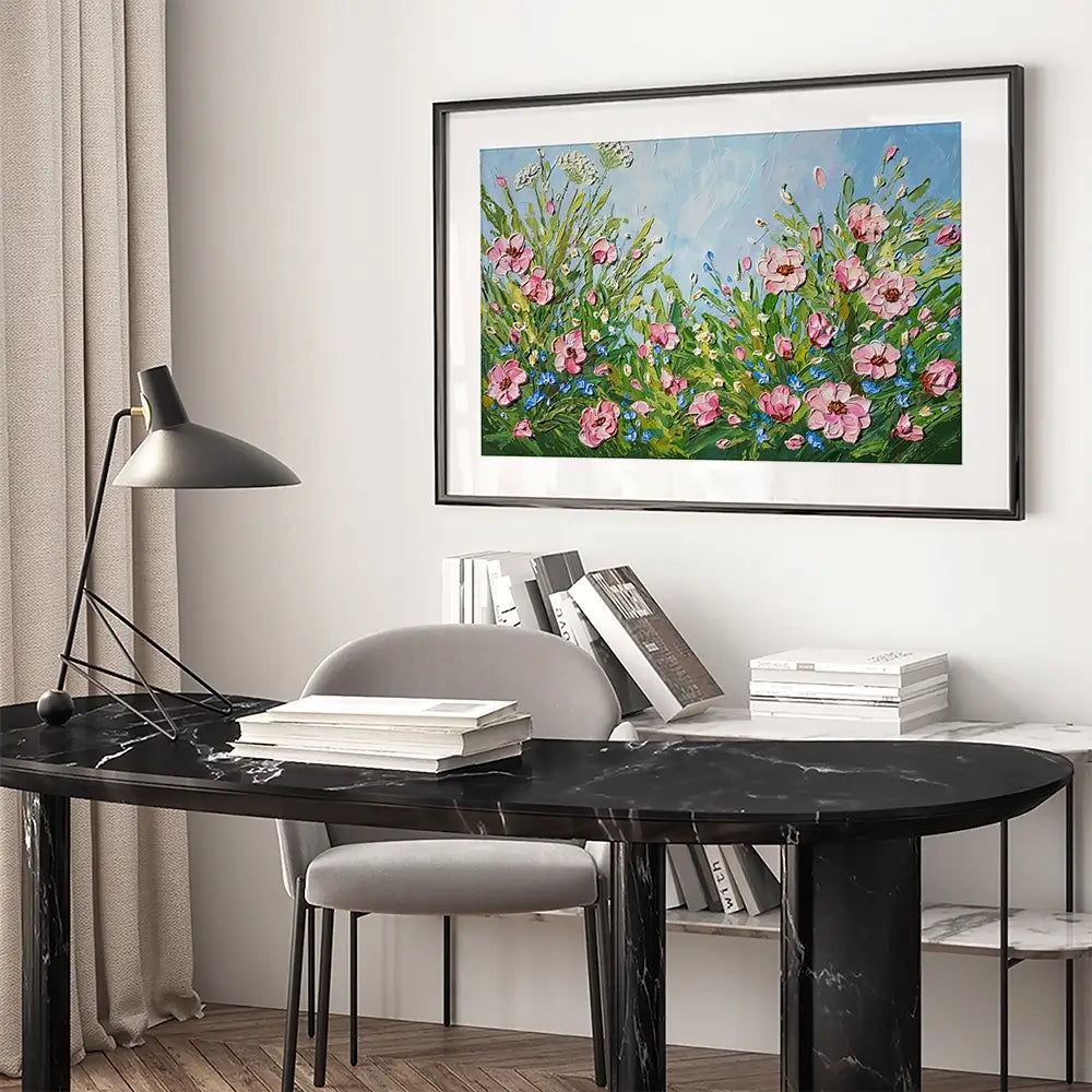 Flowers After The Rain Framed Art Print Flowers After The Rain Framed Art Print wall art product Olga Tkachyk