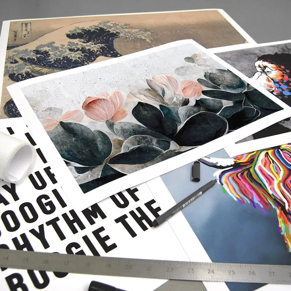 Flowers And Concrete Art Print Flowers And Concrete Art Print wall art product Treechild