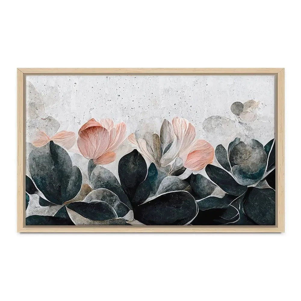 Flowers And Concrete Canvas Print Flowers And Concrete Canvas Print wall art product Treechild