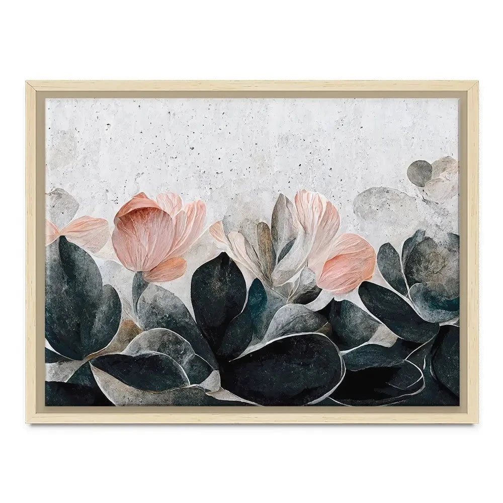 Flowers And Concrete Canvas Print Flowers And Concrete Canvas Print wall art product Treechild
