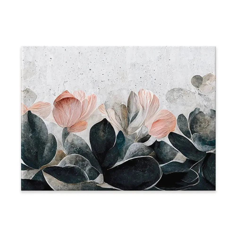 Flowers And Concrete Canvas Print Flowers And Concrete Canvas Print wall art product Treechild