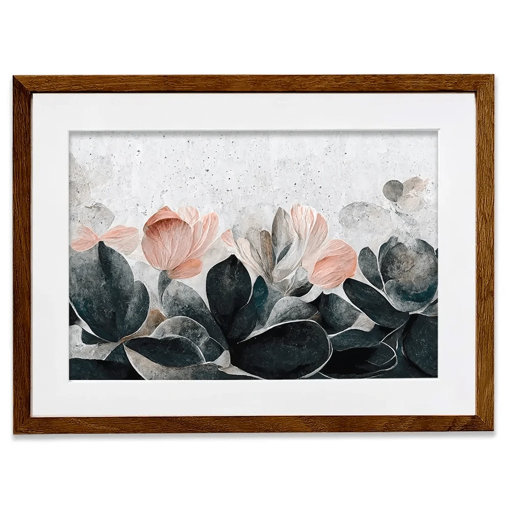 Flowers And Concrete Framed Art Print Flowers And Concrete Framed Art Print wall art product Treechild