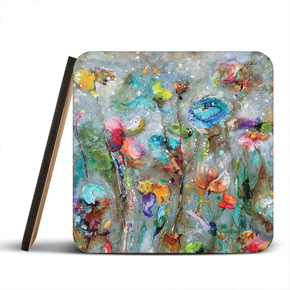 Flowers By Dawn Coaster Set Rainbow Soul Tree Coaster Set | Rainbow Soul Tree Art Coasters wall art product Studio Paint-Ing