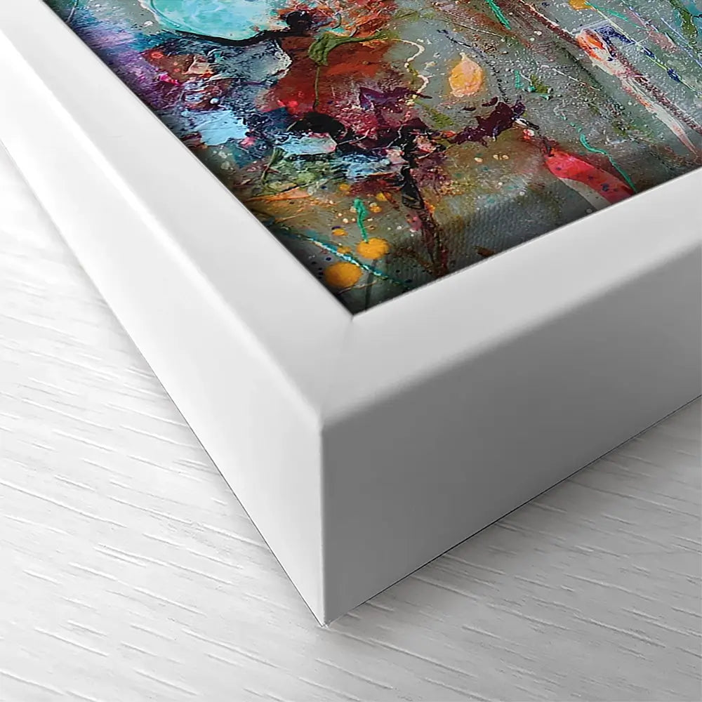 Flowers By Dawn Square Canvas Print Flowers By Dawn Square Canvas Print wall art product Studio Paint-Ing