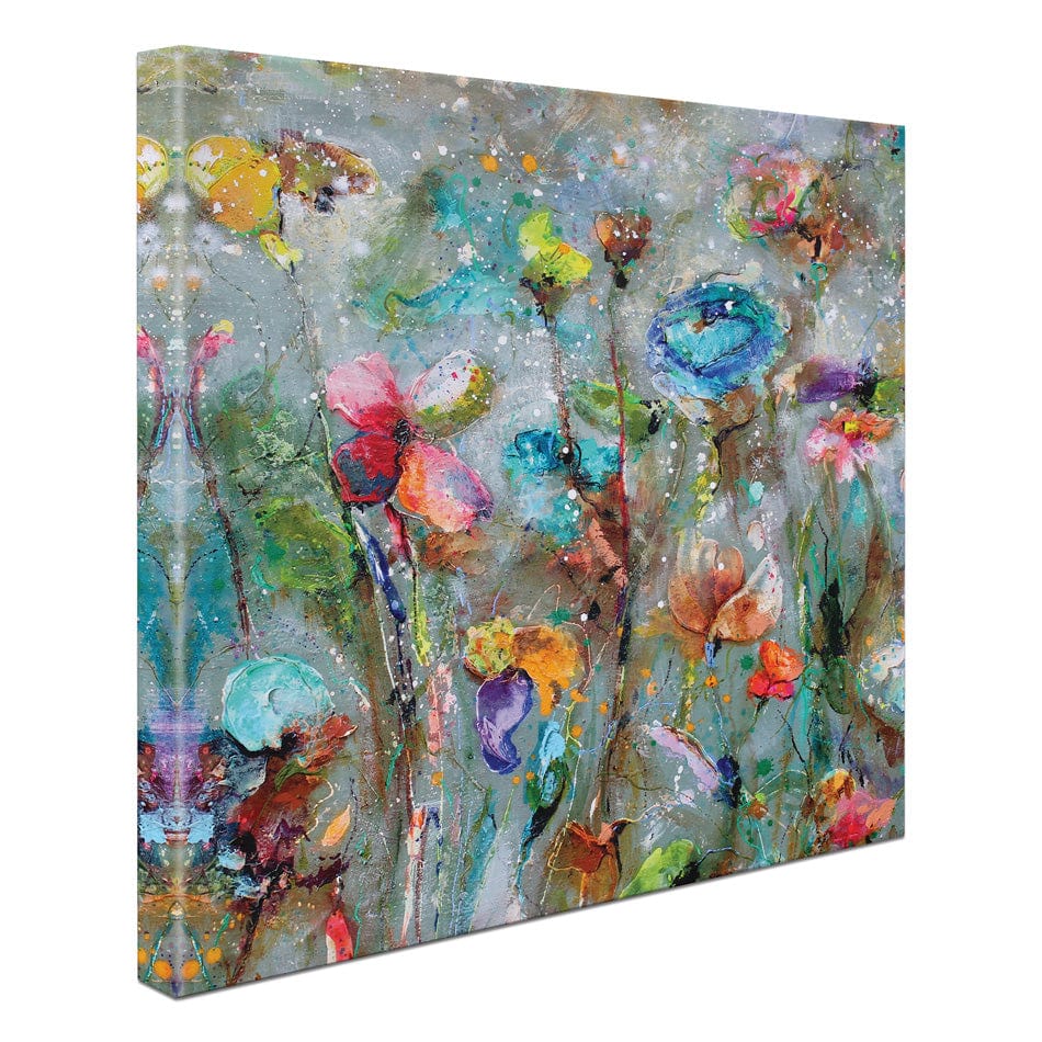Flowers By Dawn Square Canvas Print wall art product Studio Paint-Ing