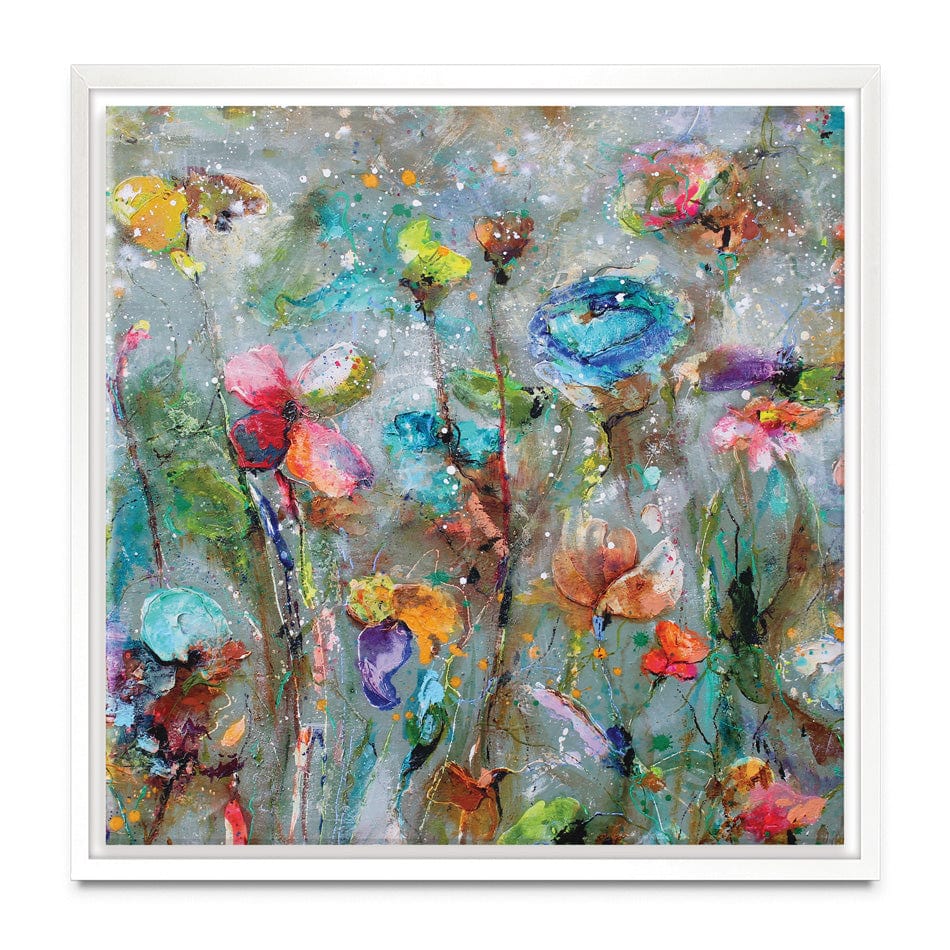 Flowers By Dawn Square Canvas Print wall art product Studio Paint-Ing