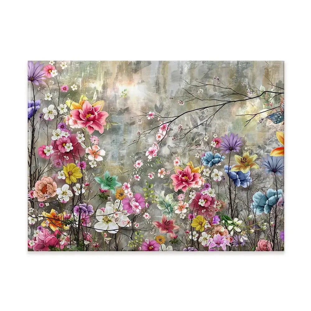 Flowers Everywhere Canvas Print Flowers Everywhere Canvas Print wall art product Pawaris Pattano09 / Shutterstock