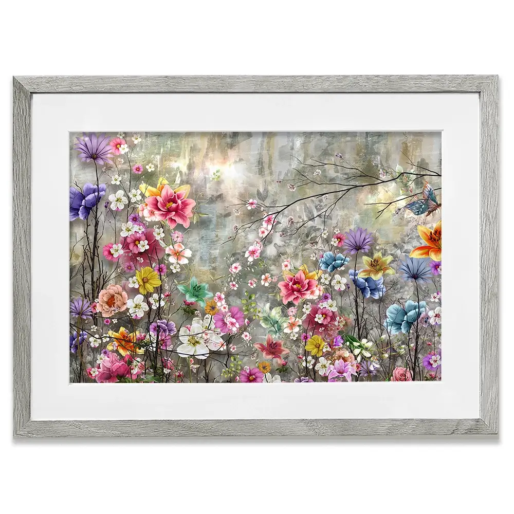 Flowers Everywhere Framed Art Print Flowers Everywhere Framed Art Print wall art product Pawaris Pattano09 / Shutterstock