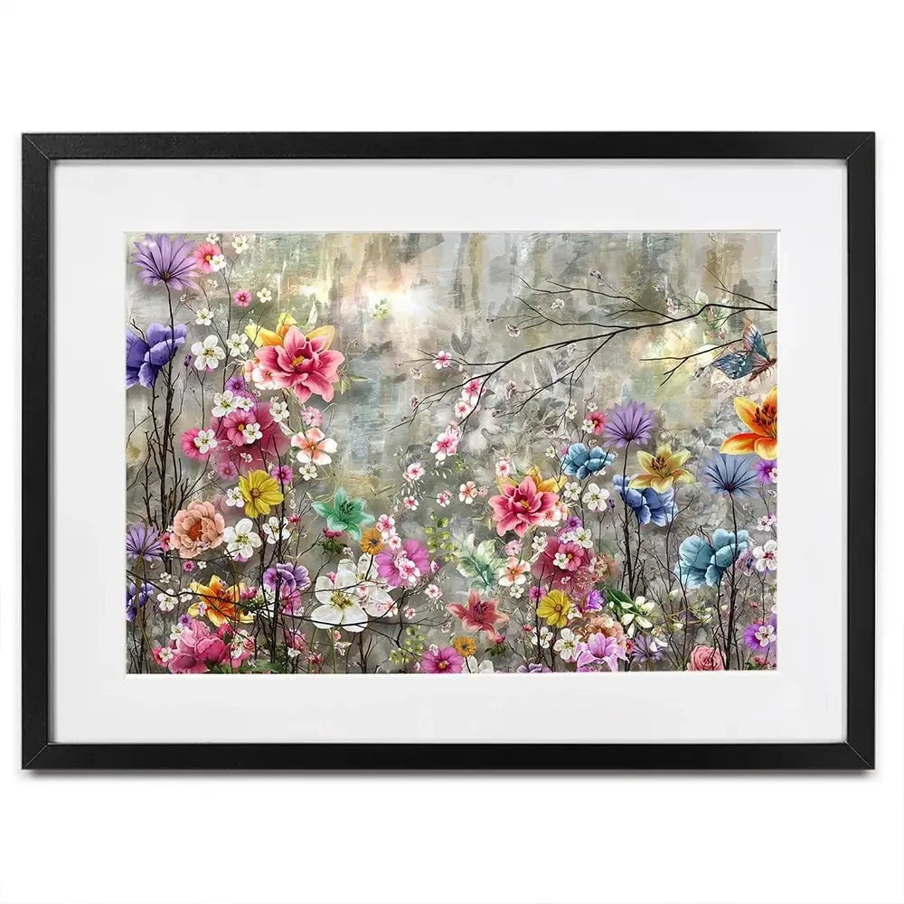 Flowers Everywhere Framed Art Print Flowers Everywhere Framed Art Print wall art product Pawaris Pattano09 / Shutterstock
