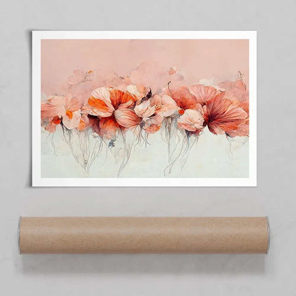 Flowers In A Row Art Print Flowers In A Row Art Print wall art product Treechild