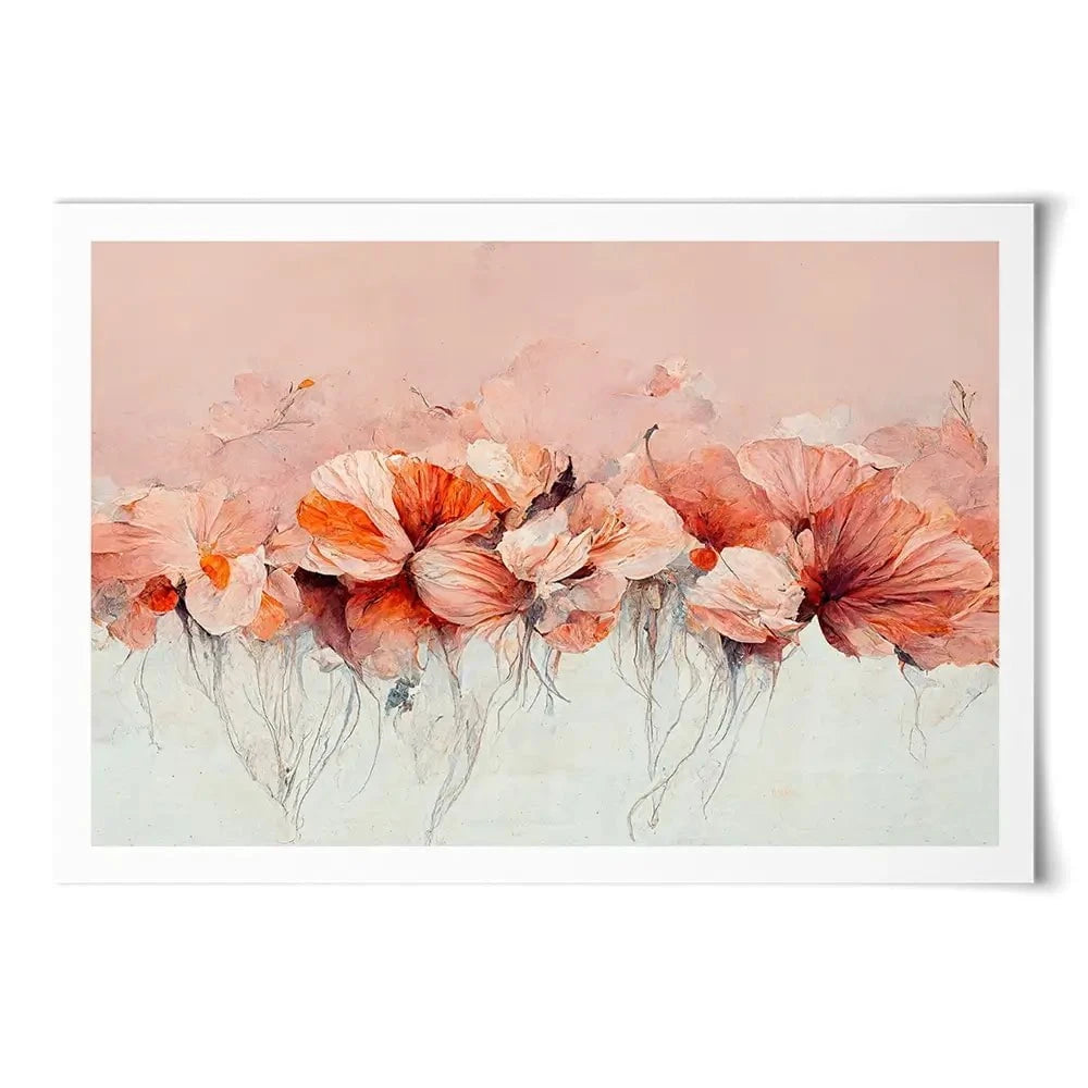 Flowers In A Row Art Print Flowers In A Row Art Print wall art product Treechild