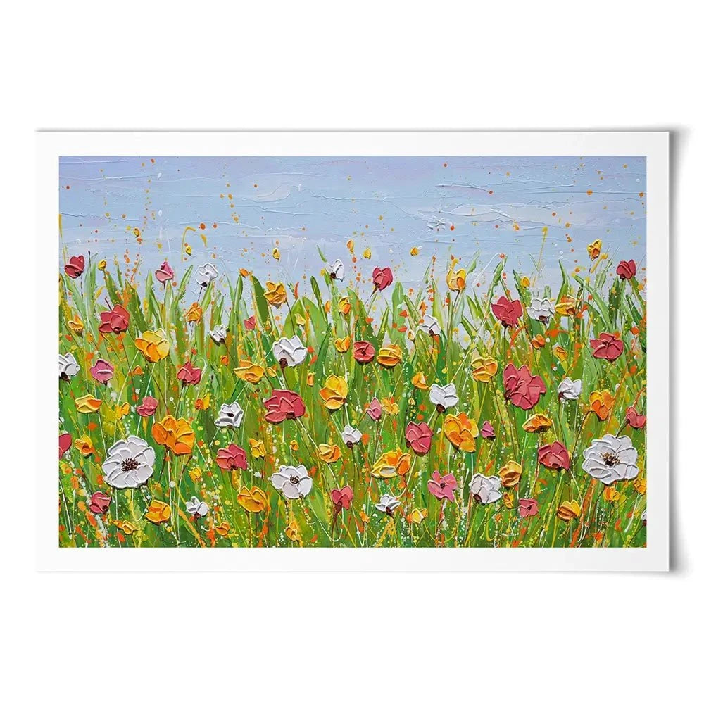 Flowers In The Garden Art Print Flowers In The Garden Art Print wall art product Olga Tkachyk