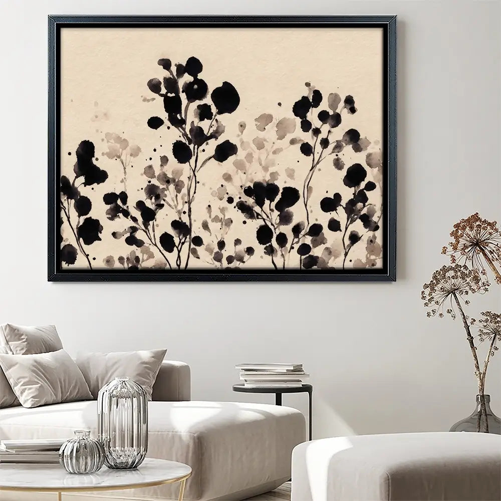 Flowers Of Ink Canvas Print Flowers Of Ink Canvas Print wall art product Petals Prints Design - Independent