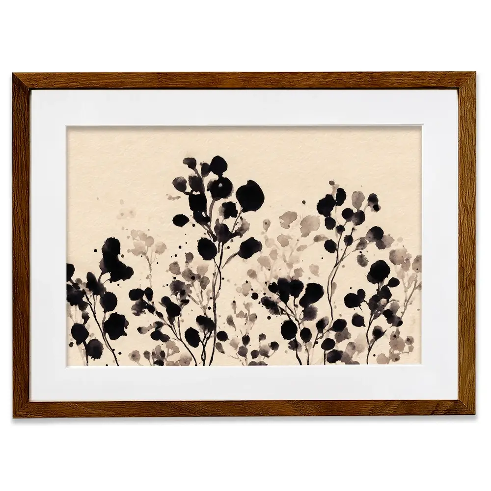Flowers Of Ink Framed Art Print Flowers Of Ink Framed Art Print wall art product Petals Prints Design - Independent