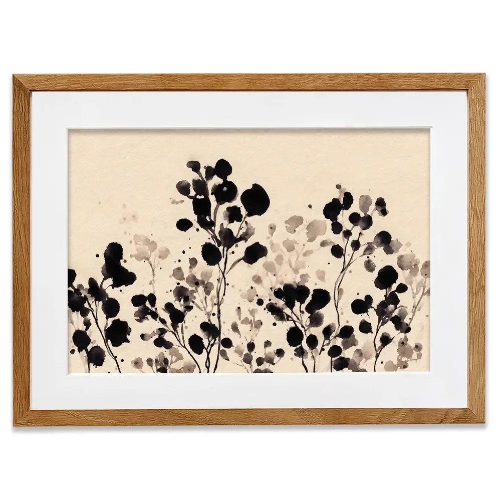 Flowers Of Ink Framed Art Print Flowers Of Ink Framed Art Print wall art product Petals Prints Design - Independent