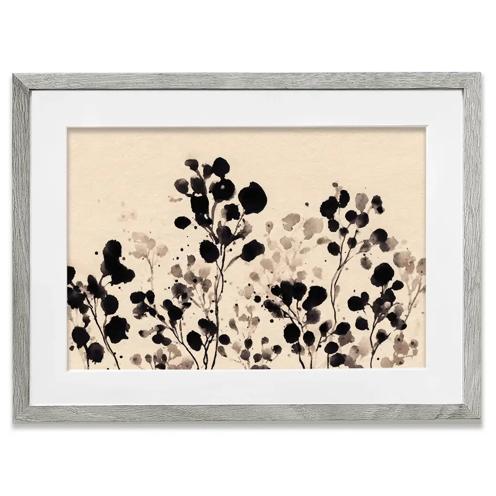 Flowers Of Ink Framed Art Print Flowers Of Ink Framed Art Print wall art product Petals Prints Design - Independent