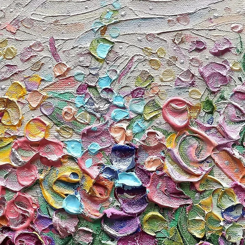 Flowers Of The Rainbow Art Print Flowers Of The Rainbow Art Print wall art product Nada Khatib