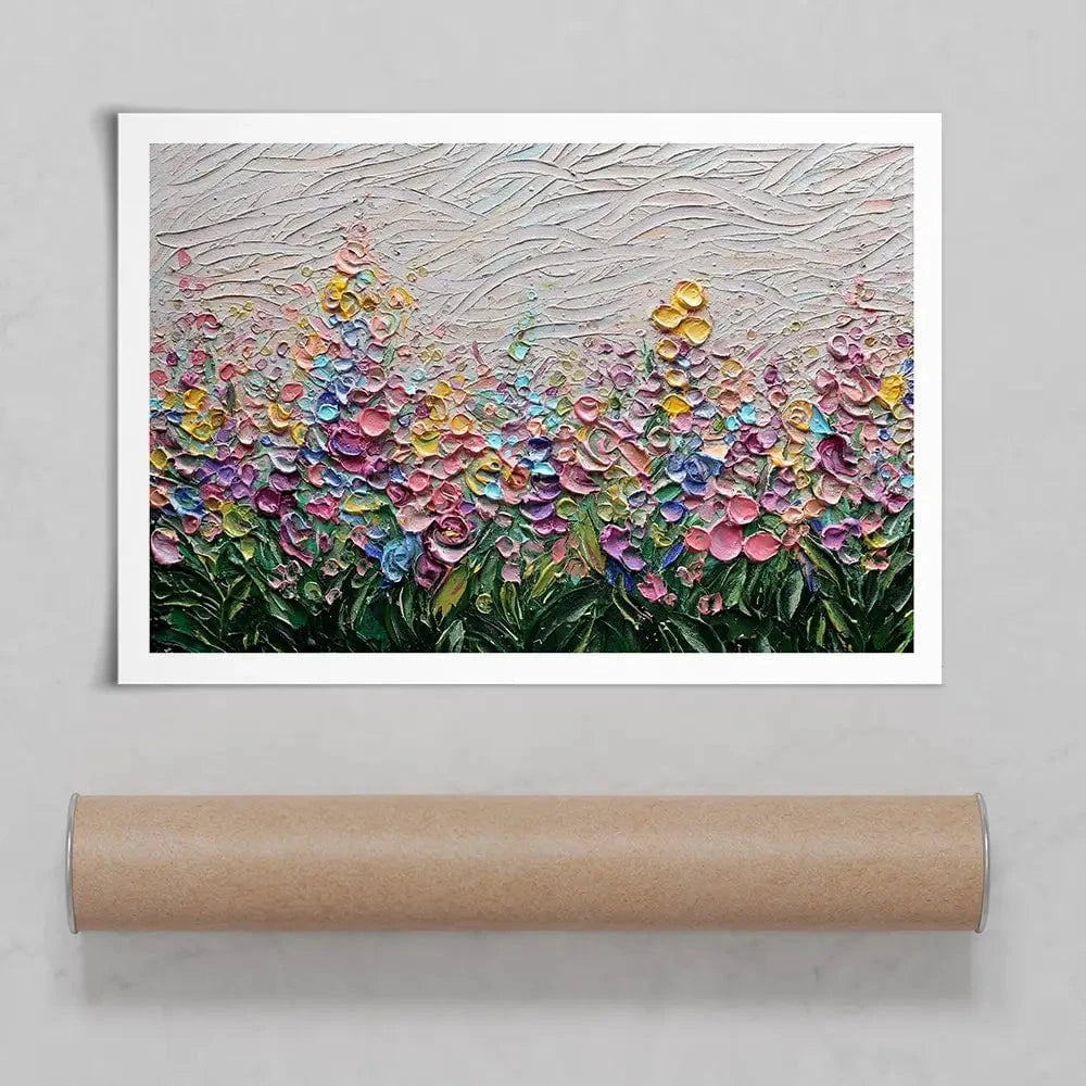 Flowers Of The Rainbow Art Print Flowers Of The Rainbow Art Print wall art product Nada Khatib