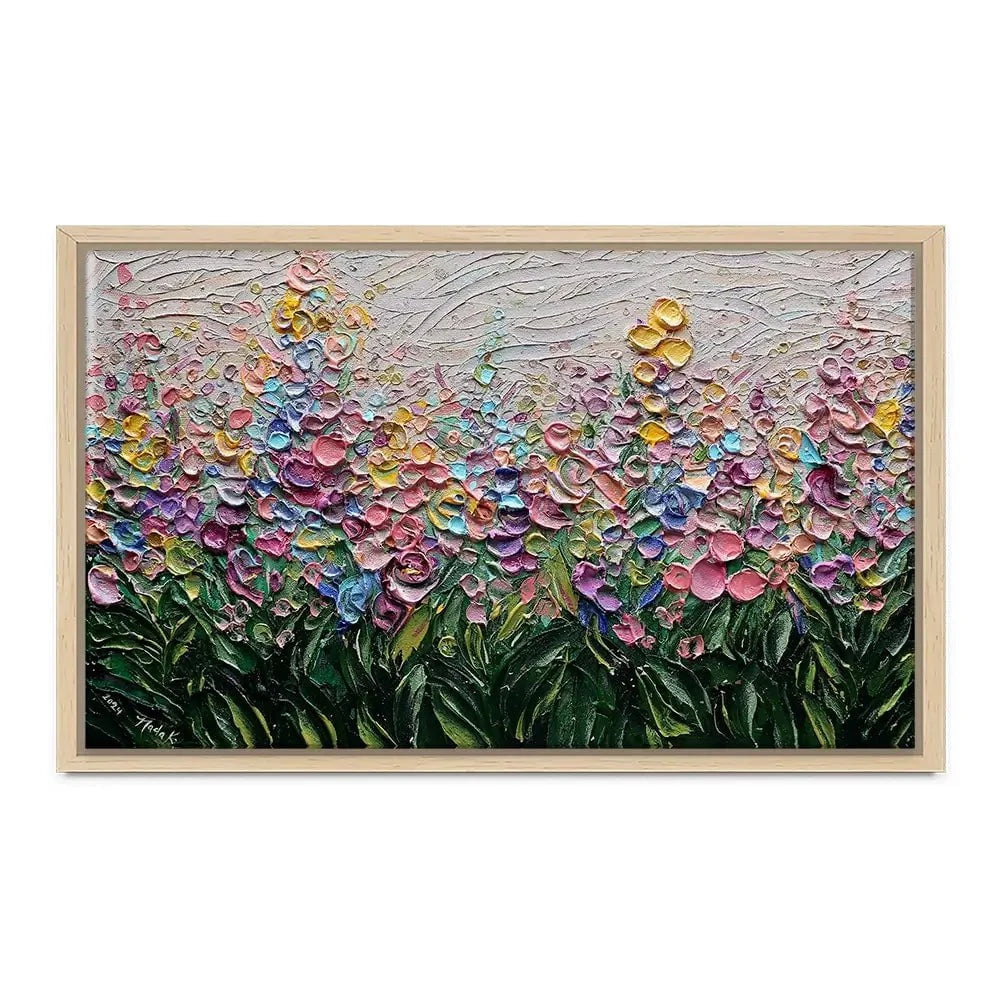 Flowers Of The Rainbow Canvas Print Flowers Of The Rainbow Canvas Print wall art product Nada Khatib