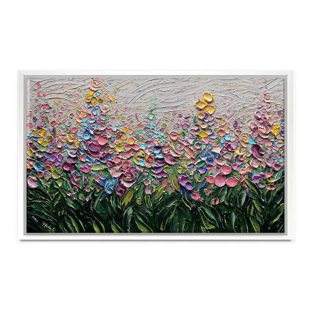 Flowers Of The Rainbow Canvas Print Flowers Of The Rainbow Canvas Print wall art product Nada Khatib