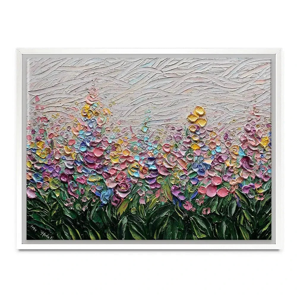 Flowers Of The Rainbow Canvas Print Flowers Of The Rainbow Canvas Print wall art product Nada Khatib