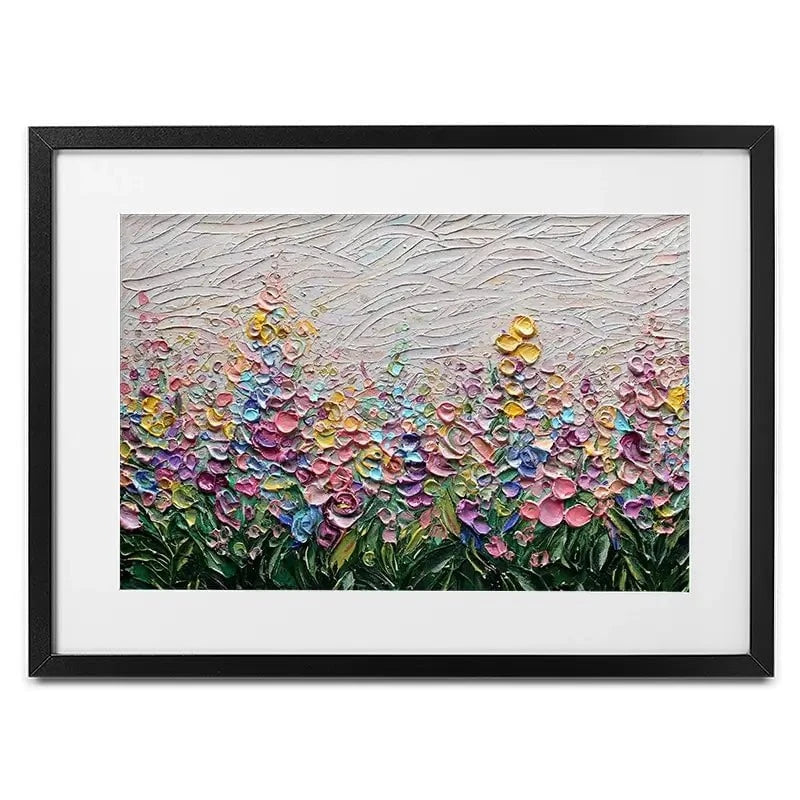 Flowers Of The Rainbow Framed Art Print Flowers Of The Rainbow Framed Art Print wall art product Nada Khatib
