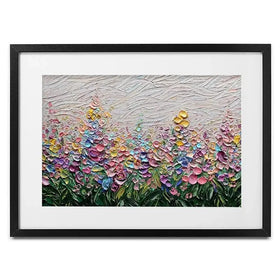 Flowers Of The Rainbow Framed Art Print Flowers Of The Rainbow Framed Art Print wall art product Nada Khatib