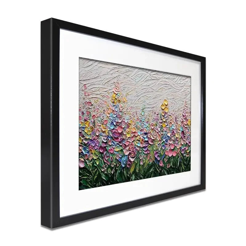 Flowers Of The Rainbow Framed Art Print Flowers Of The Rainbow Framed Art Print wall art product Nada Khatib