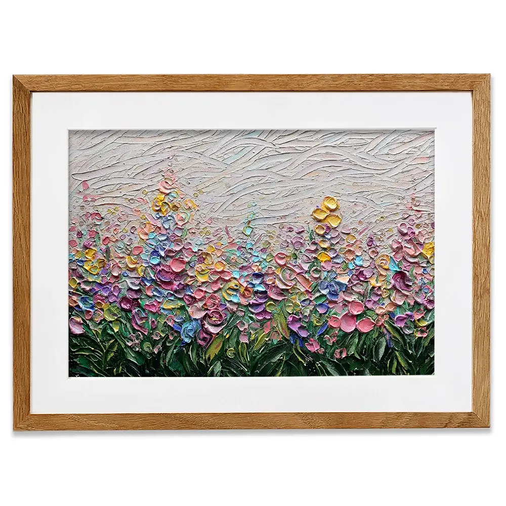 Flowers Of The Rainbow Framed Art Print Flowers Of The Rainbow Framed Art Print wall art product Nada Khatib