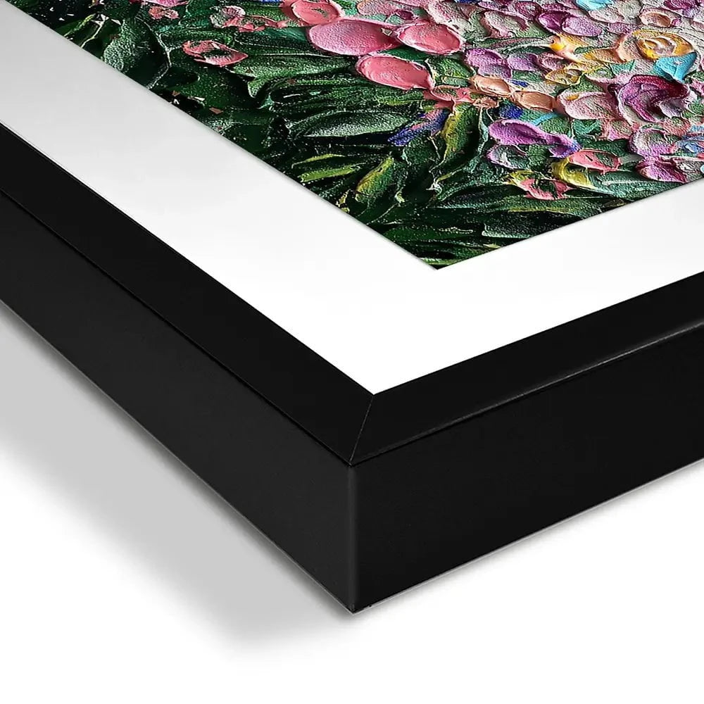 Flowers Of The Rainbow Framed Art Print Flowers Of The Rainbow Framed Art Print wall art product Nada Khatib