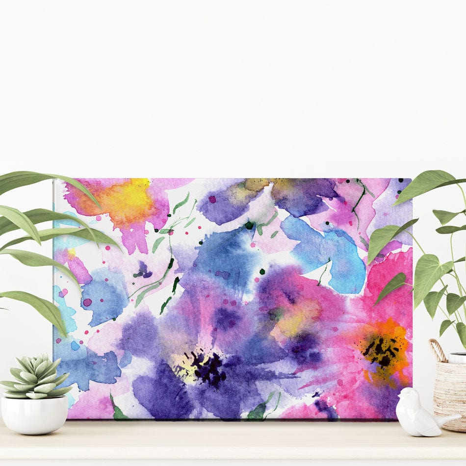Flowers Painted In Watercolour Canvas Print wall art product Katerina Izotova Art Lab / Shutterstock