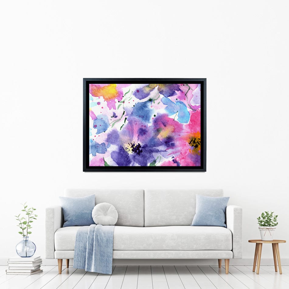 Flowers Painted In Watercolour Canvas Print wall art product Katerina Izotova Art Lab / Shutterstock