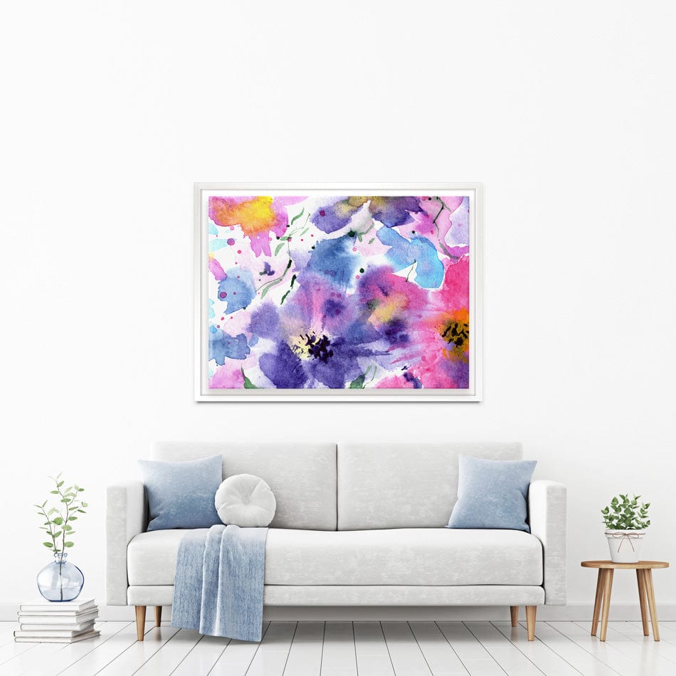 Flowers Painted In Watercolour Canvas Print wall art product Katerina Izotova Art Lab / Shutterstock