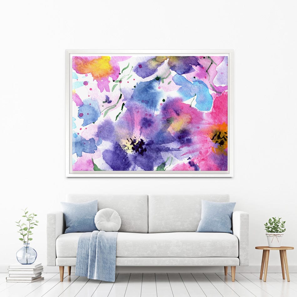 Flowers Painted In Watercolour Canvas Print wall art product Katerina Izotova Art Lab / Shutterstock