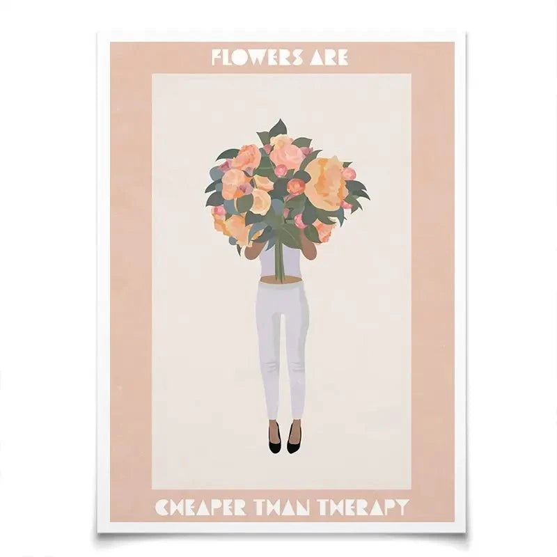 Flowers Pick Me Up Art Print Flowers Pick Me Up Art Print wall art product Sarah Manovski