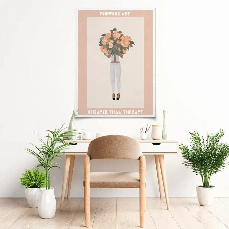 Flowers Pick Me Up Art Print Flowers Pick Me Up Art Print wall art product Sarah Manovski