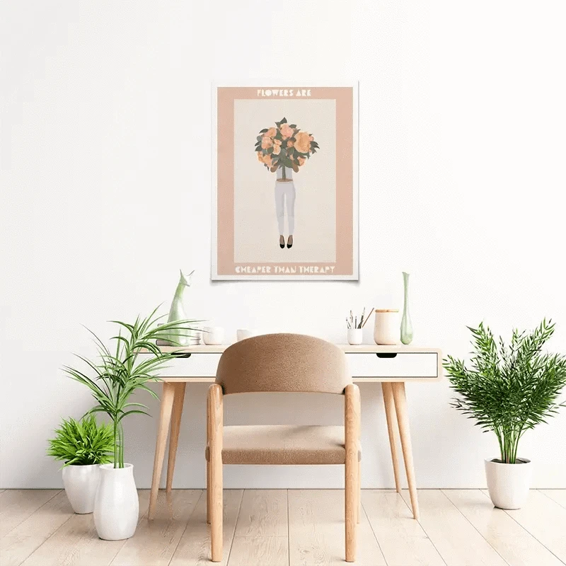 Flowers Pick Me Up Art Print Flowers Pick Me Up Art Print wall art product Sarah Manovski