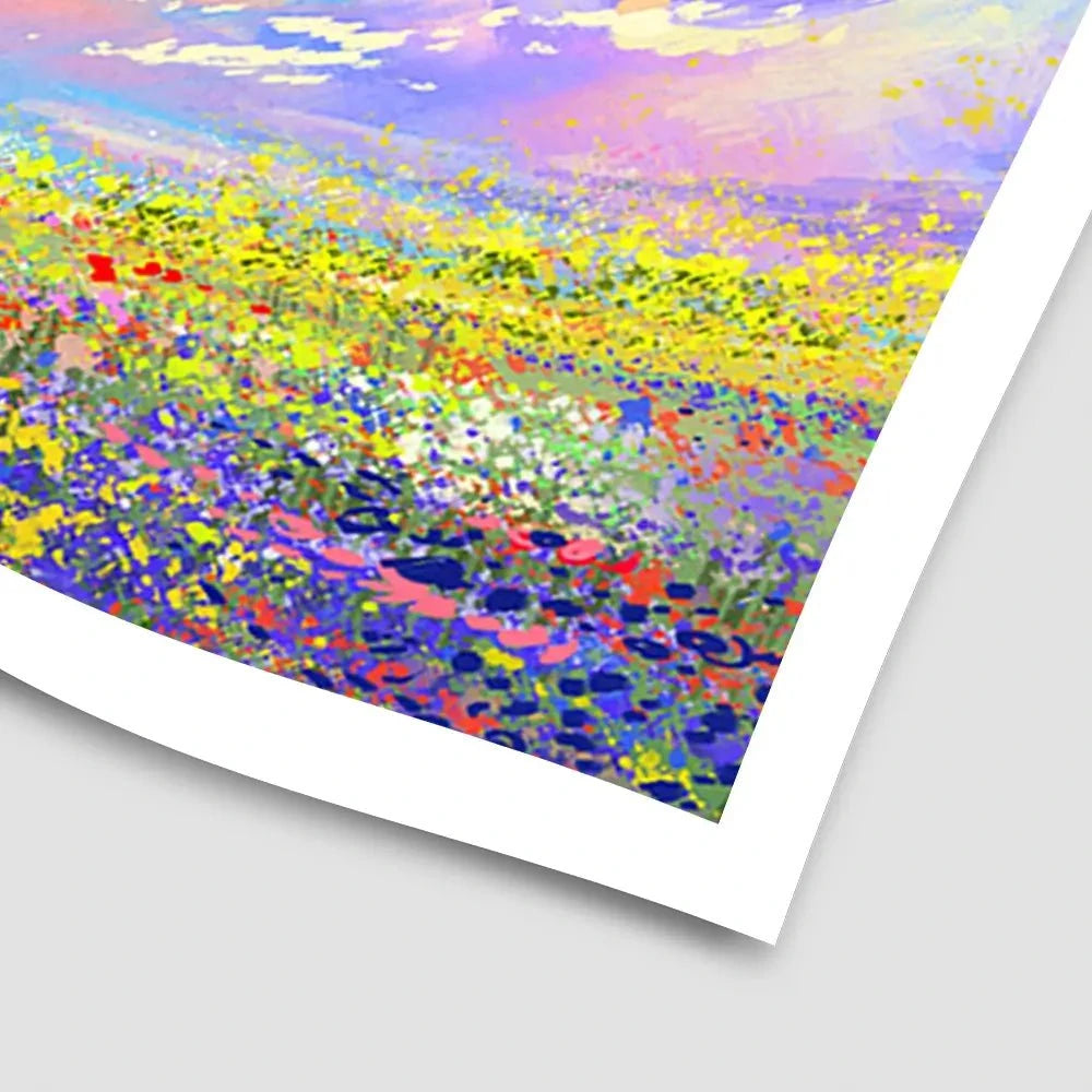 Flowers Under Clouds Art Print Flowers Under Clouds Art Print wall art product Tithi Luadthong / Shutterstock