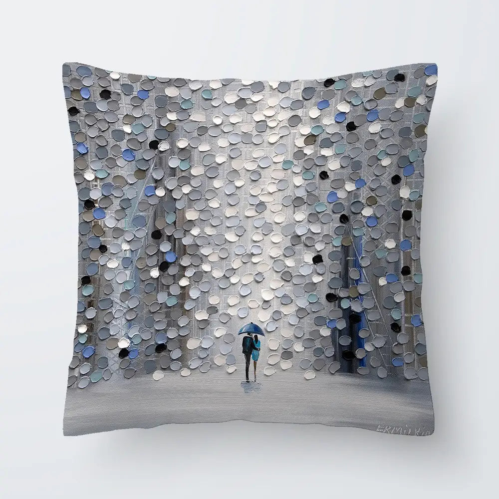Foggy Rain Cushion Foggy Rain Cushion wall art product Ekaterina Ermilkina