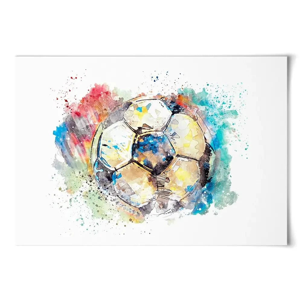 Football Splash Art Print Football Splash Art Print wall art product marina shin / Shutterstock