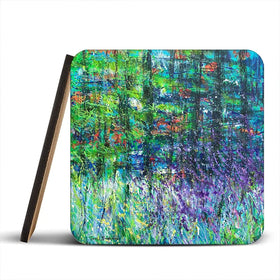 Forest Greens Coaster Set Forest Greens Coaster Set wall art product Jane Brookshaw