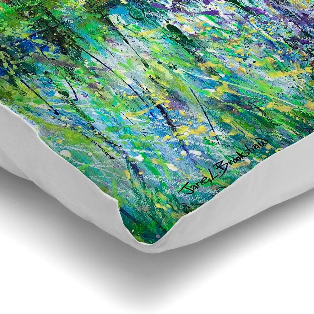 Forest Greens Cushion Forest Greens Cushion wall art product Jane Brookshaw