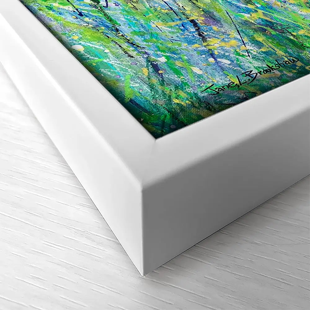 Forest Greens Square Canvas Print Forest Greens Square Canvas Print wall art product Jane Brookshaw