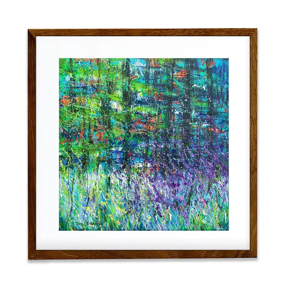 Forest Greens Square Framed Art Print Forest Greens Square Framed Art Print wall art product Jane Brookshaw