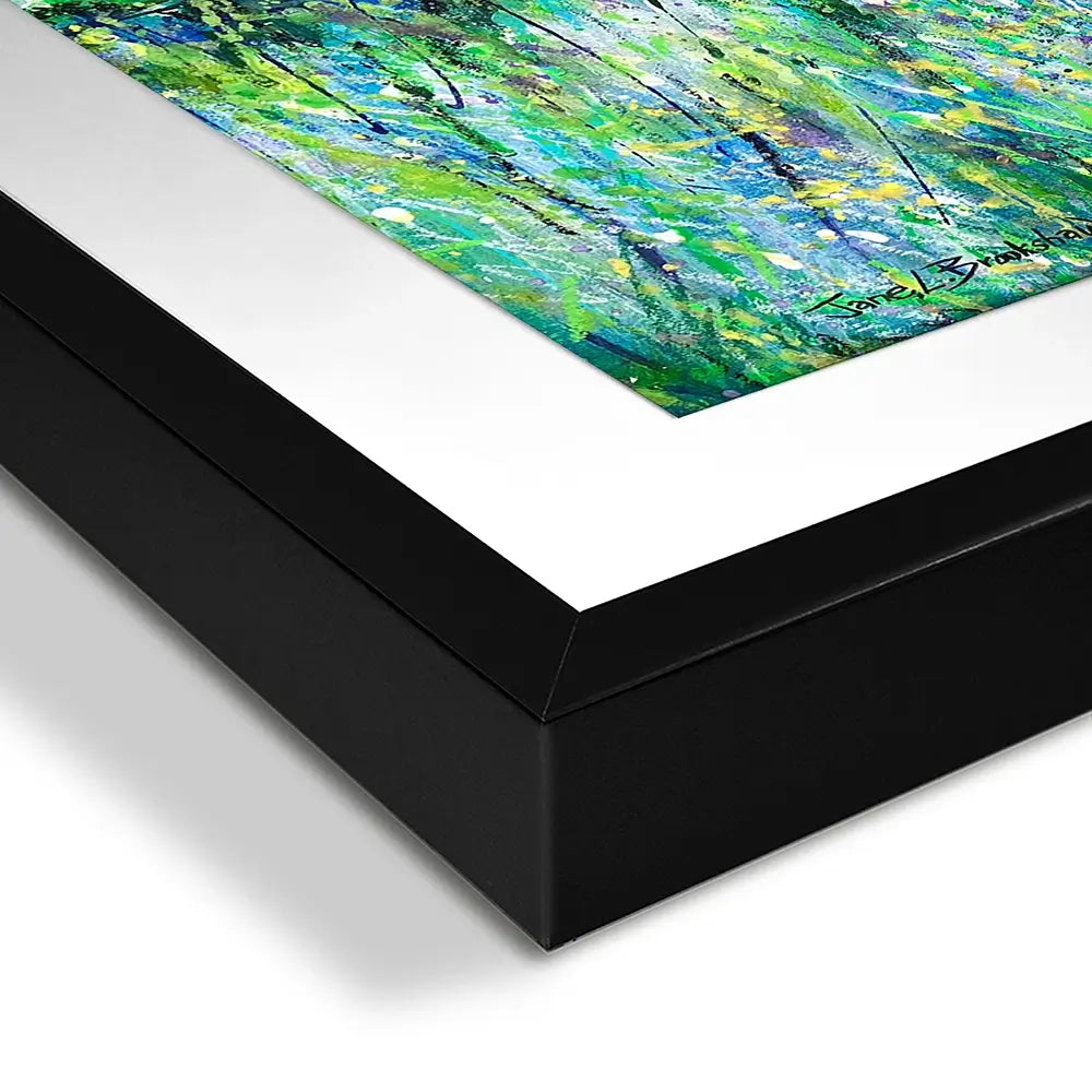 Forest Greens Square Framed Art Print Forest Greens Square Framed Art Print wall art product Jane Brookshaw