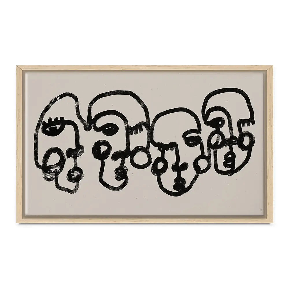 Four Faces Canvas Print Four Faces Canvas Print wall art product Treechild