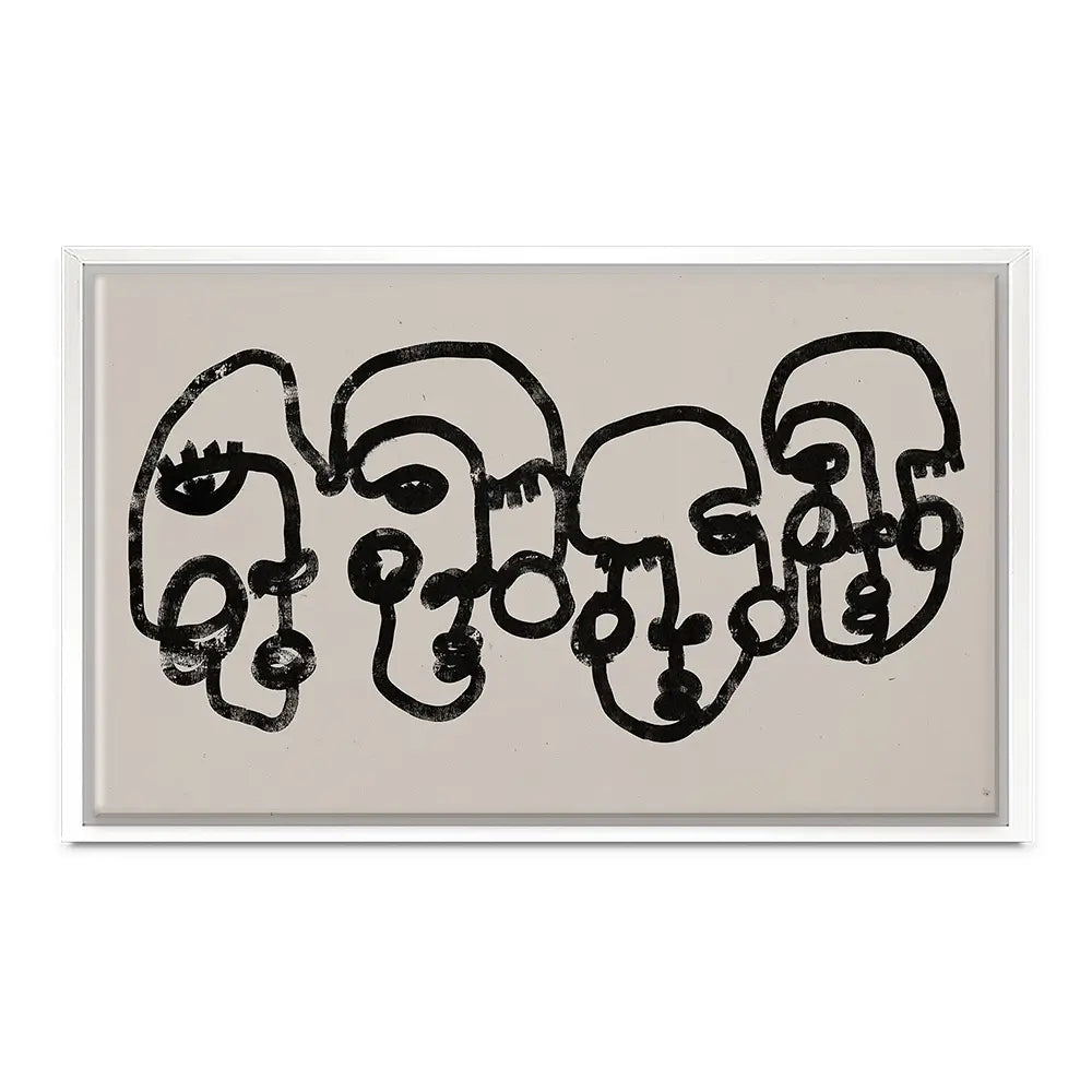Four Faces Canvas Print Four Faces Canvas Print wall art product Treechild