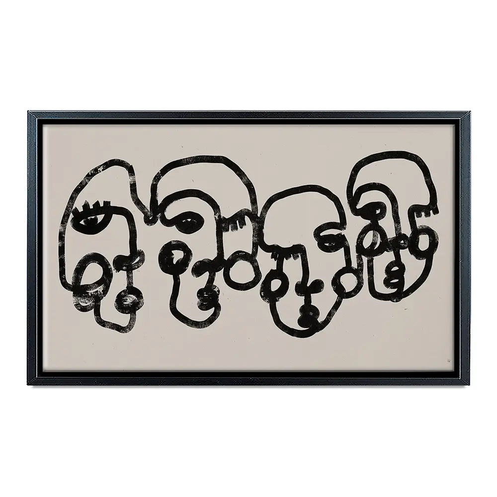 Four Faces Canvas Print Four Faces Canvas Print wall art product Treechild