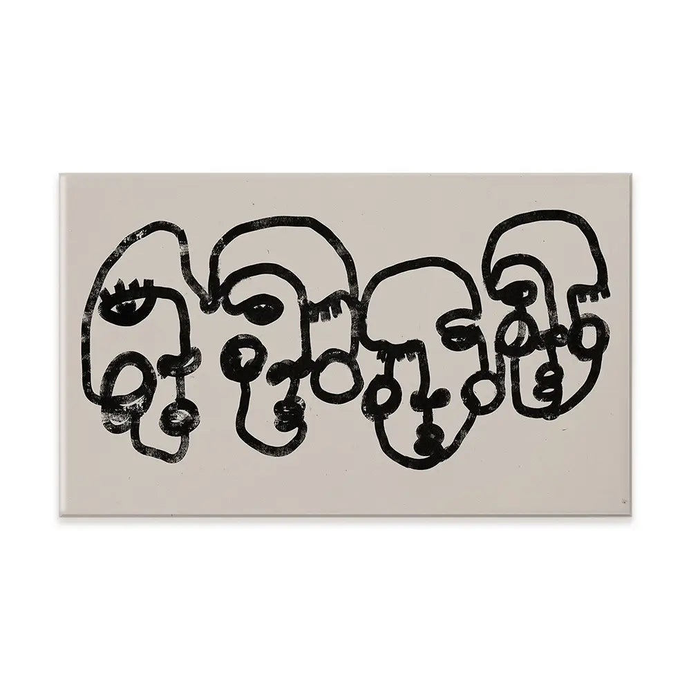 Four Faces Canvas Print Four Faces Canvas Print wall art product Treechild