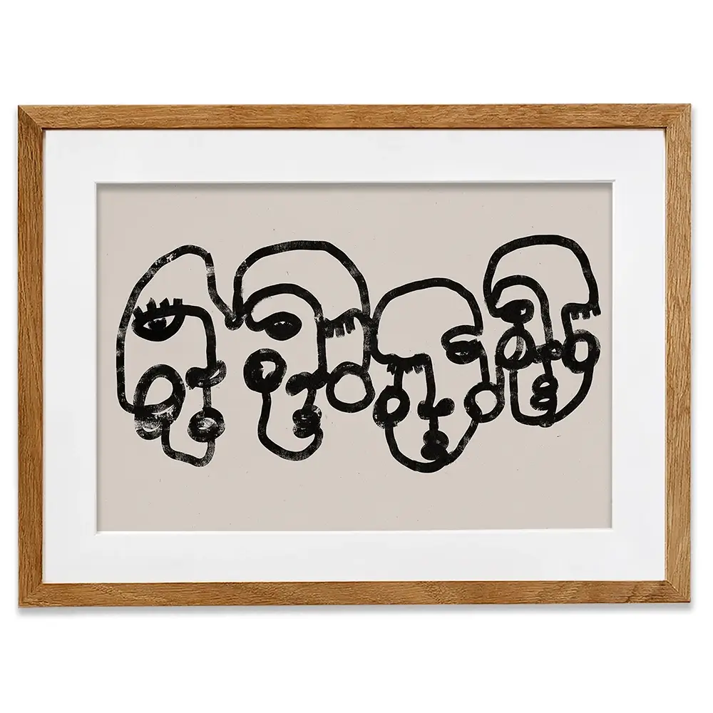 Four Faces Framed Art Print Four Faces Framed Art Print wall art product Treechild